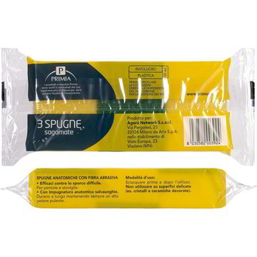 3 Spugne Abrasive - Per Pulizie Difficili, Forma Ergonomica, 9x7x4.5 Cm - Foto 8