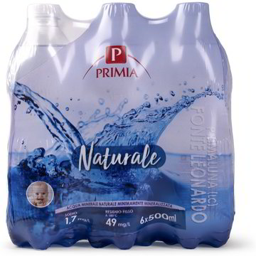 ACQUA MINERALE NATURALE 6x500 ml PRIMIA - Primia