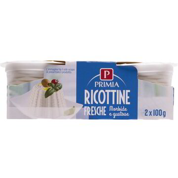 RICOTTINE FRESCHE 2x100 g PRIMIA - Primia